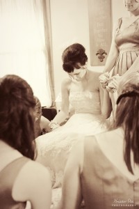 praying bride